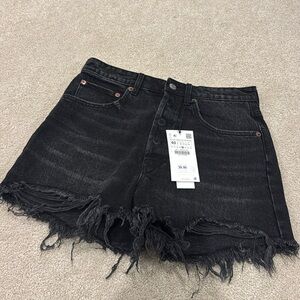 ZARA BLACK DENIM SHORTS